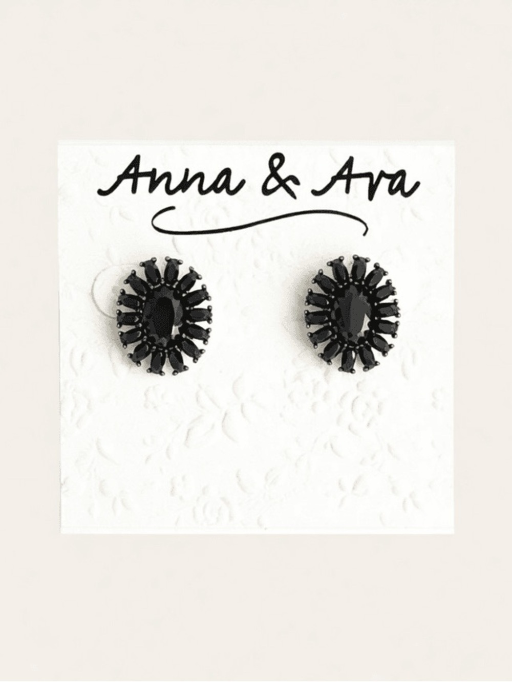 Anna & Ava Dark Sapphire Stud Earrings